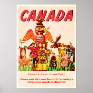 Kanada Vintage Travel Poster