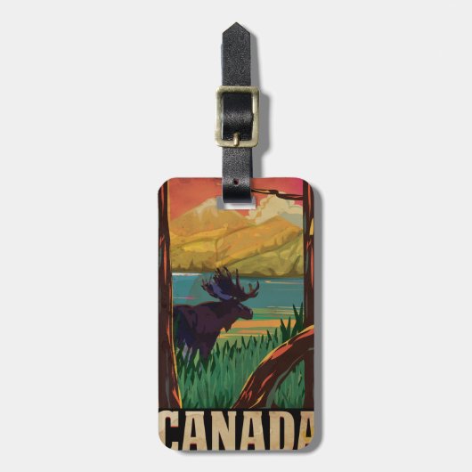 Kanada Vintage Travel Poster Gepäckanhänger (Vorderseite vertikal)