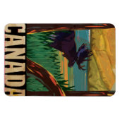 Kanada Vintage Travel Poster Magnet (Horizontal)