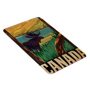 Kanada Vintage Travel Poster Magnet
