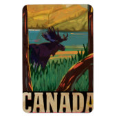 Kanada Vintage Travel Poster Magnet (Vertikal)