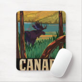 Kanada Vintage Travel Poster Mousepad (Mit Mouse)