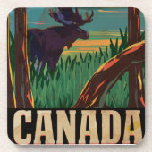 Kanada Vintage Travel Poster Untersetzer (Vorderseite)