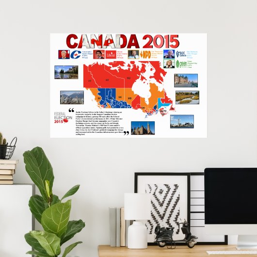 Kanada Wahlprogramm 2015 Poster (Heimbüro)