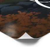 Kanada Wald Elch Reiseplakat Poster (Ecke)