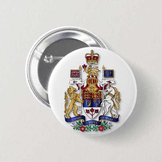 Kanada Wappen Button (Vorne & Hinten)
