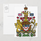 Kanada - Wappen CA Postkarte (Vorne/Hinten)