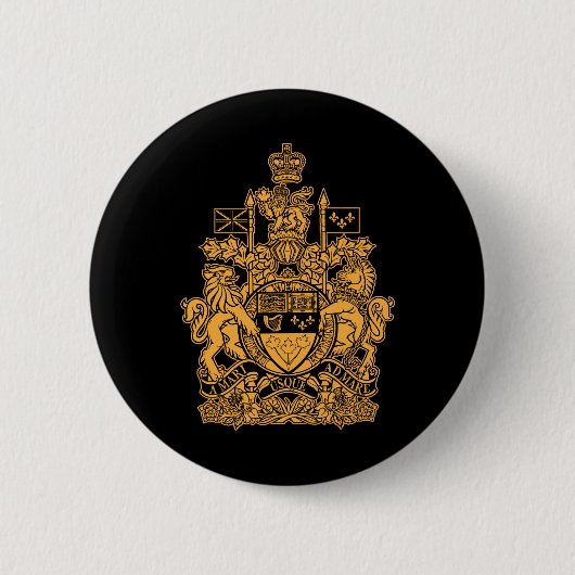 Kanada-Wappen - Kanada-Wappen Button (Vorderseite)
