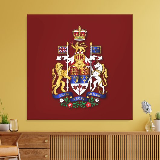 Kanada Wappen Leinwanddruck (Insitu (Wohnzimmer))