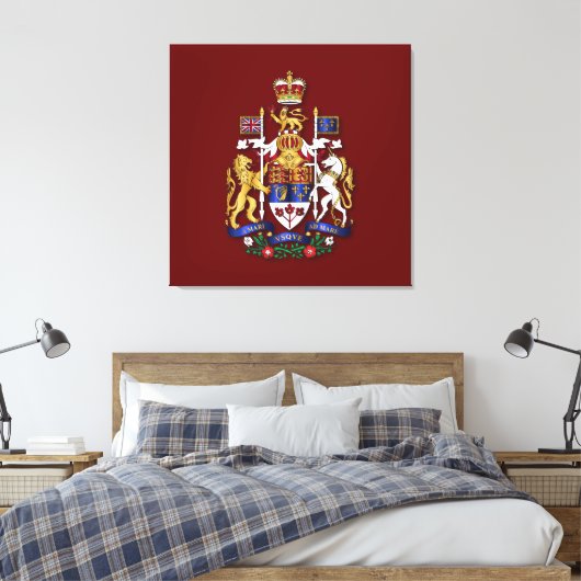 Kanada Wappen Leinwanddruck (Insitu (Schlafzimmer))