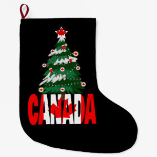 Kanada Weihnachten Kanadischer Xmas Baum Großer Weihnachtsstrumpf