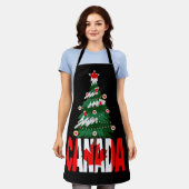 Kanada Weihnachten Kanadischer Xmas Baum Schürze (Getragen)