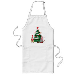 Kanada Weihnachtsbaum Kanadischer Ugly Weihnachtss Lange Schürze