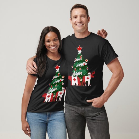 Kanada Weihnachtsbaum Kanadischer Ugly Weihnachtss T-Shirt (Unisex)