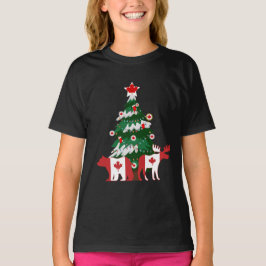 Kanada Weihnachtsbaum Kanadischer Ugly Weihnachtss T-Shirt
