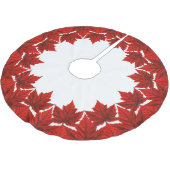 Kanada Weihnachtsbaum Rock Maple Leaf Dekoration Polyester Weihnachtsbaumdecke (Schrägansicht)