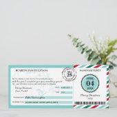 Kanada Weihnachtsgeschenk-Boarding Einladung (Stehend Vorderseite)