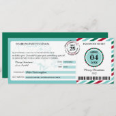 Kanada Weihnachtsgeschenk-Boarding Einladung (Vorne/Hinten)