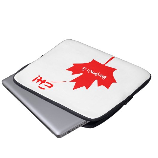 Kanada wie! Lustiger kanadischer Stolz Laptopschutzhülle (Vorne Knopf)