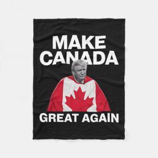 Kanada wieder groß machen Trump Kanadische Flagge Fleecedecke