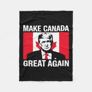 Kanada wieder groß machen Trump Kanadische Flagge Fleecedecke