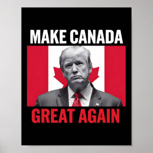 Kanada wieder groß machen Trump Kanadische Flagge Poster