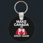 Kanada wieder groß machen Trump Kanadische Flagge Schlüsselanhänger<br><div class="desc">Kanada wieder großartig Trump Kanadische Flagge Männer Frauen</div>