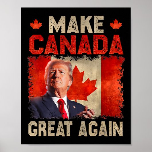 Kanada wieder großartig Funny President Trump Oh C Poster (Vorne)