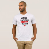 Kanada wieder Hübsch machen, lustiges Slogan grau T-Shirt (Vorne ganz)