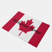Kanada Willkommen Zuhause Mat Door Mat Fußmatte (Schrägansicht)
