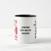 KANADA World Football Individuelle Name 2026 JEDES Tasse (Zentrum)