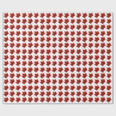 Kanada Wrapping Paper Canada Flag Souvenir Paper Geschenkpapier (Flach)