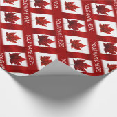 Kanada Wrapping Paper Canada Flag Souvenir Paper Geschenkpapier (Ecke)