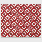 Kanada Wrapping Paper Canada Flag Souvenir Paper Geschenkpapier (Flach)