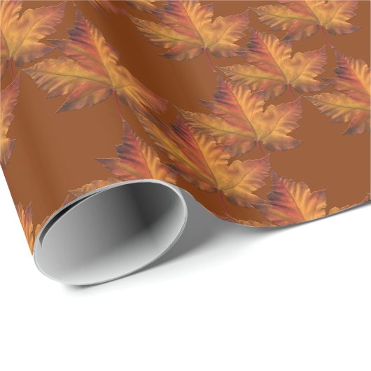 Kanada Wrapping Paper Canada Mapsleaf Paper Geschenkpapier (Rolleneckpunkt)