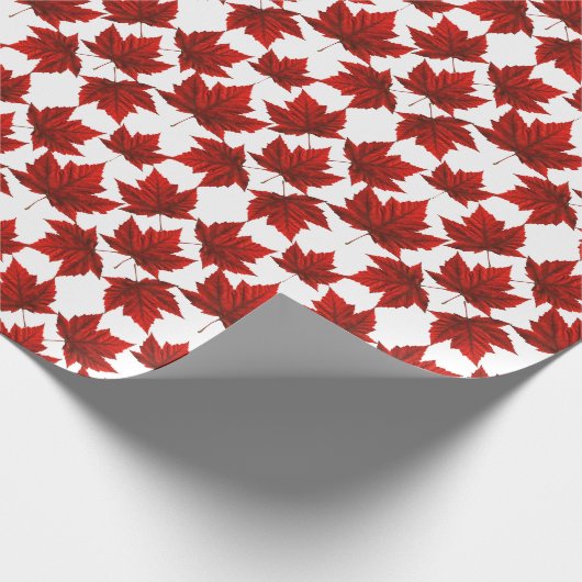 Kanada Wrapping Paper Canada Mapsleaf Paper Geschenkpapier (Ecke)