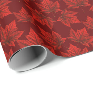 Kanada Wrapping Paper Canada Mapsleaf Paper Geschenkpapier