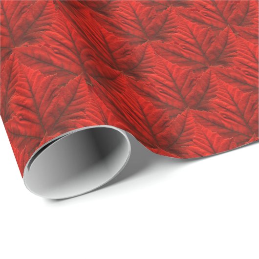 Kanada Wrapping Paper Canada Mapsleaf Paper Geschenkpapier (Rolleneckpunkt)