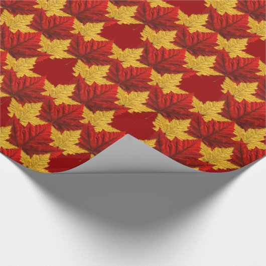 Kanada Wrapping Paper Canada Mapsleaf Paper Geschenkpapier (Ecke)