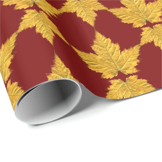 Kanada Wrapping Paper Mapsleaf Souvenir Paper Geschenkpapier (Rolleneckpunkt)
