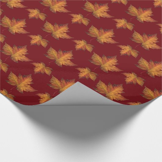 Kanada Wrapping Paper Mapsleaf Souvenir Paper Geschenkpapier (Ecke)