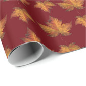 Kanada Wrapping Paper Mapsleaf Souvenir Paper Geschenkpapier (Rolleneckpunkt)