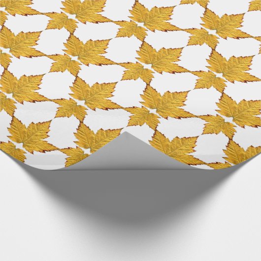 Kanada Wrapping Paper Mapsleaf Souvenir Paper Geschenkpapier (Ecke)