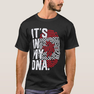 Kanada-Wurzeln-Flagge-Fingerabdruck-Grafik-Patriot T-Shirt