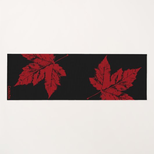 Kanada Yoga Mats Canada Maple Leaf Yoga Mat Yogamatte (Vorderseite (Horizontal))