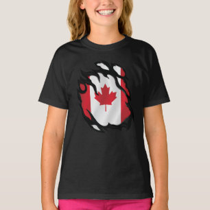 Kanada zerrissene Flagge T-Shirt