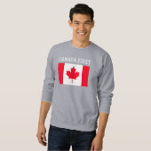 Kanada zuerst. Konservatives Kanada. Sweatshirt (Vorne ganz)