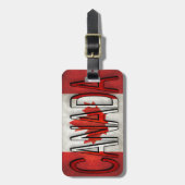 Kanada - Zweifarbige Flagge Gepäckanhänger (Vorderseite vertikal)