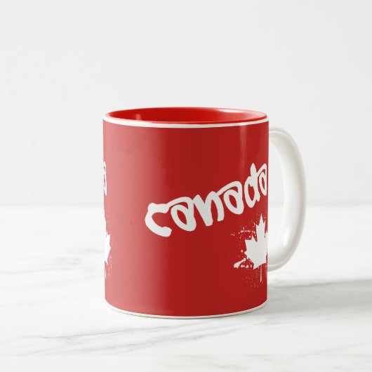 Kanada Zweifarbige Tasse (VorderseiteRechts)