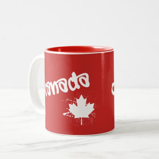 Kanada Zweifarbige Tasse (Vorderseite Links)